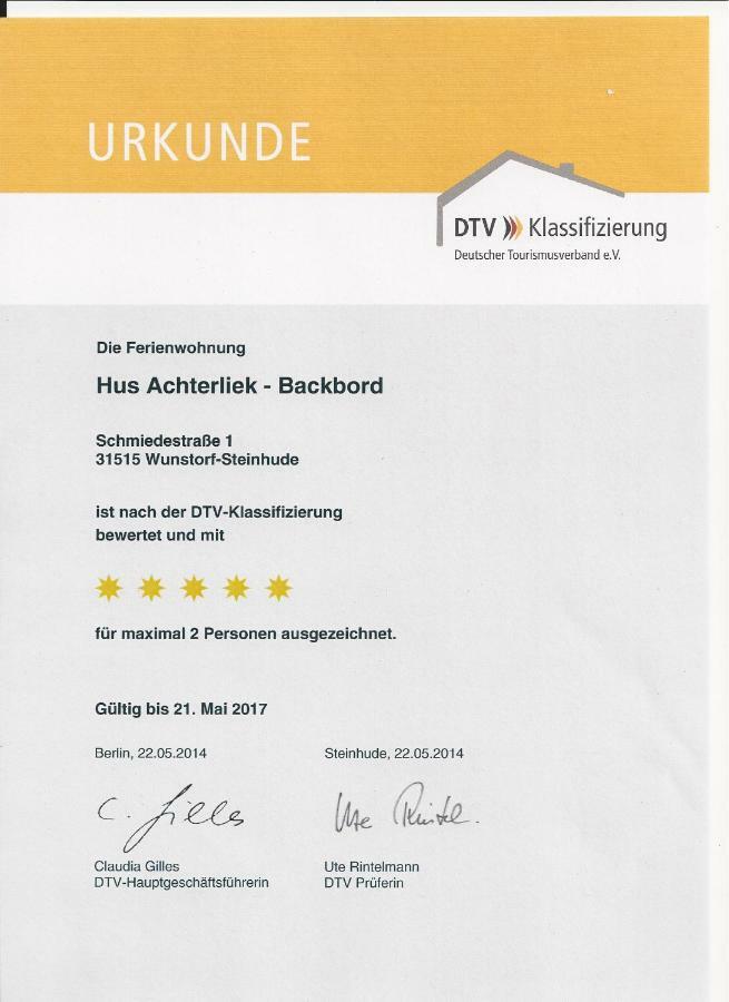 Hus Achterliek Apartment Steinhude Luaran gambar
